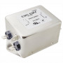 Akyga EN2070-12-F eenfasig EMC-netfilter 12 A, 120–250 V AC, 50/60 Hz, 6,3 mm aansluitingen