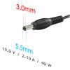 Akyga AK-ND-56 notebookvoeding 19 V / 6,32 A, 120 W, 5,5 x 3,0 mm + pin, 1,2 m, voor Samsung