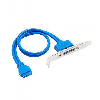 Akyga AK-CA-47 ATX-slotbeugel met 2x USB 3.0 aansluitingen, 20-pins aansluiting, 40 cm