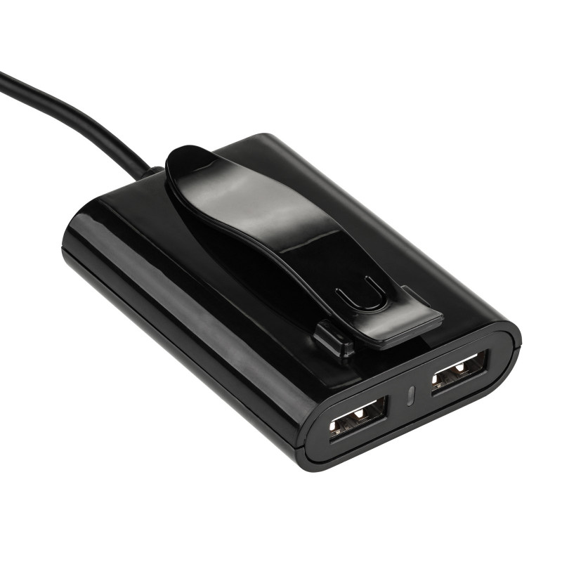 Autolader 12/24V Akyga AK-CH-10 45W 4x USB-A 5V / 9A modulair zwart