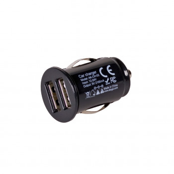 Autolader 12/24V Akyga AK-CH-02 10,5W 2x USB-A 5V / 2,1A zwart