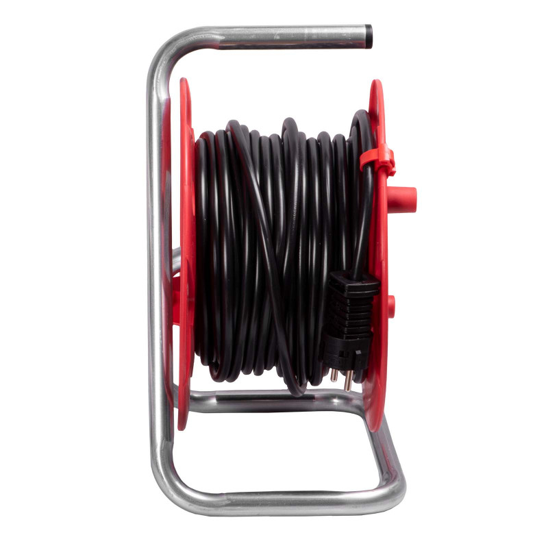 Brennenstuhl Akyga AK-CR-08 kabelhaspel, 4 stopcontacten, IP20, 25 m, rood