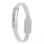Akyga AK-AD-47 polsband-USB-kabel, USB-C (m) / USB-A, USB 2.0, 23 cm, wit