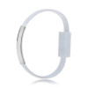 Akyga AK-AD-47 polsband-USB-kabel, USB-C (m) / USB-A, USB 2.0, 23 cm, wit