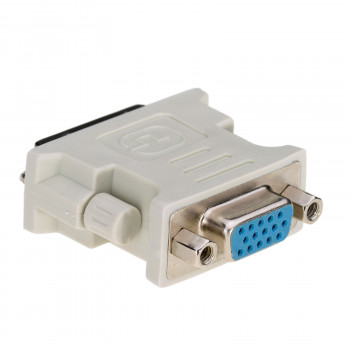 Akyga AK-AD-12 adapter DVI-I 24+5 stekker naar VGA bus, wit