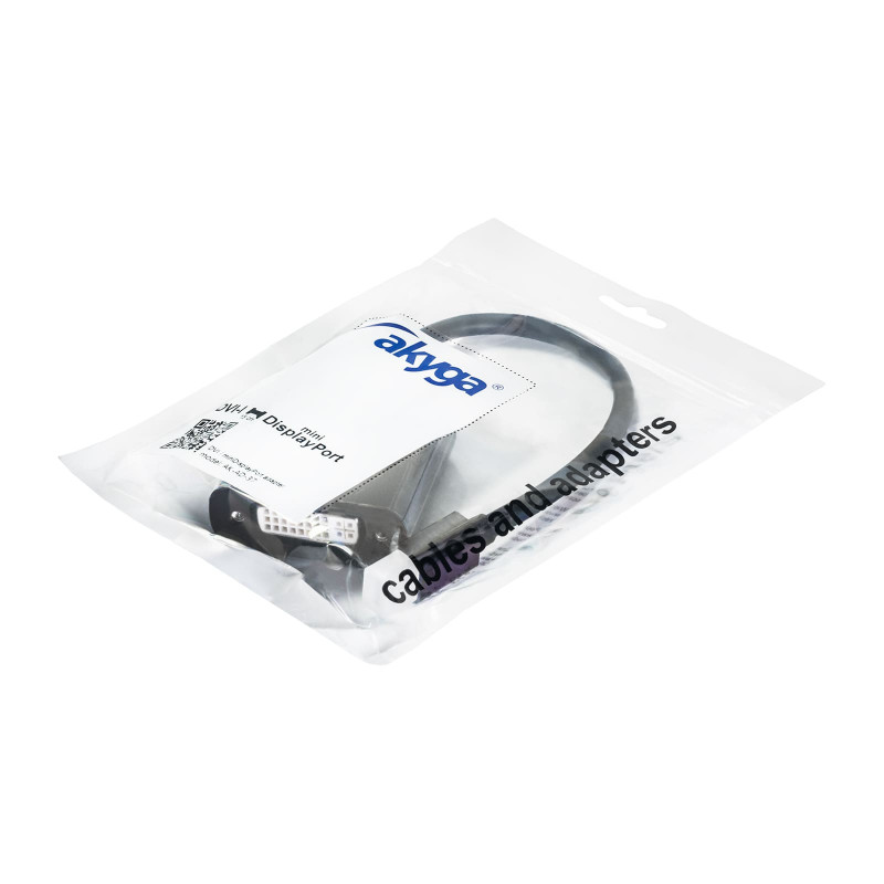 Akyga AK-AD-37 Mini DisplayPort (M) naar DVI 24+5 (F) adapterkabel, 15 cm