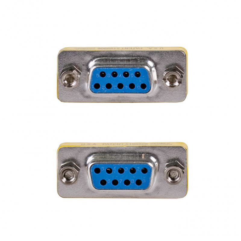Akyga AK-AD-16 D-Sub 9-polig (F) naar D-Sub 9-polig (F) RS-232 gender changer, zilver