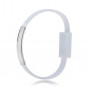 Akyga AK-AD-34 polsband-USB-kabel, Micro-USB-B (m) / USB-A, USB 2.0, 23 cm, wit