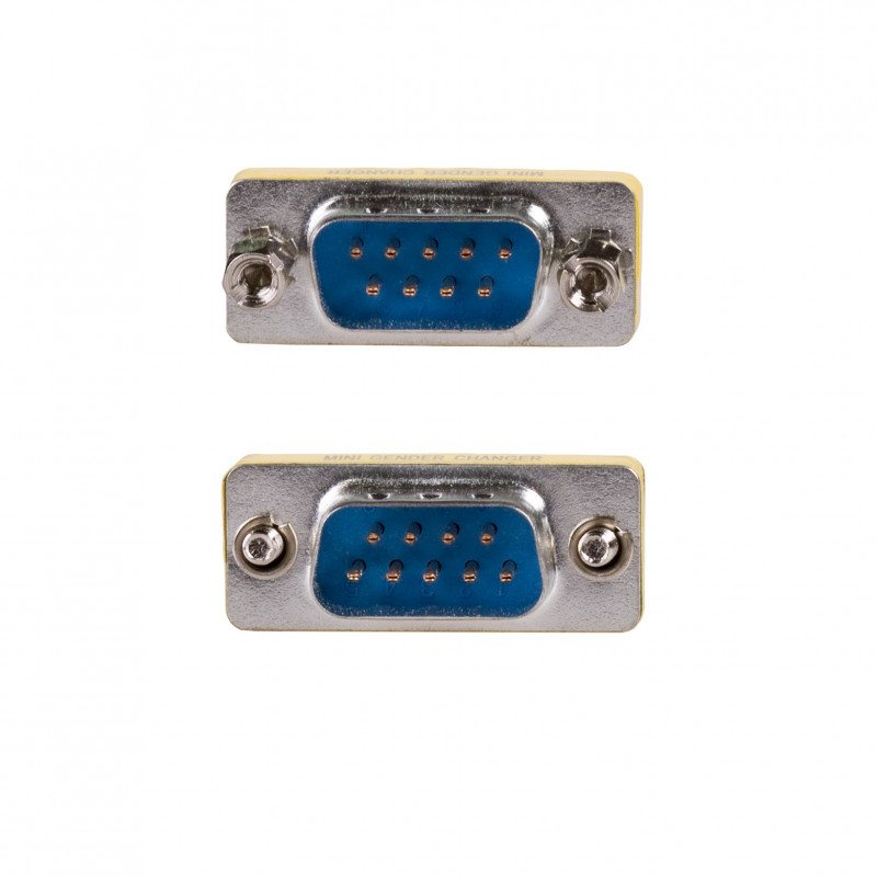 Akyga AK-AD-17 D-Sub 9-polig (M) naar D-Sub 9-polig (M) RS-232 gender changer, zilver