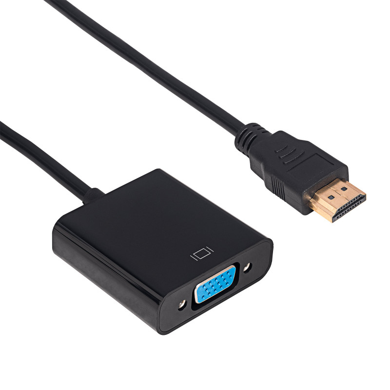 Akyga AK-AD-42 adapterkabel HDMI (stekker) naar VGA (bus), Full HD, 15 cm