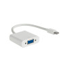 Akyga AK-AD-39 Mini DisplayPort (M) naar VGA (F) adapterkabel, 15 cm, wit