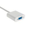 Akyga AK-AD-39 Mini DisplayPort (M) naar VGA (F) adapterkabel, 15 cm, wit