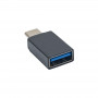 Akyga AK-AD-54 OTG-adapter USB-C (stekker) naar USB-A 3.0 (bus), zwart