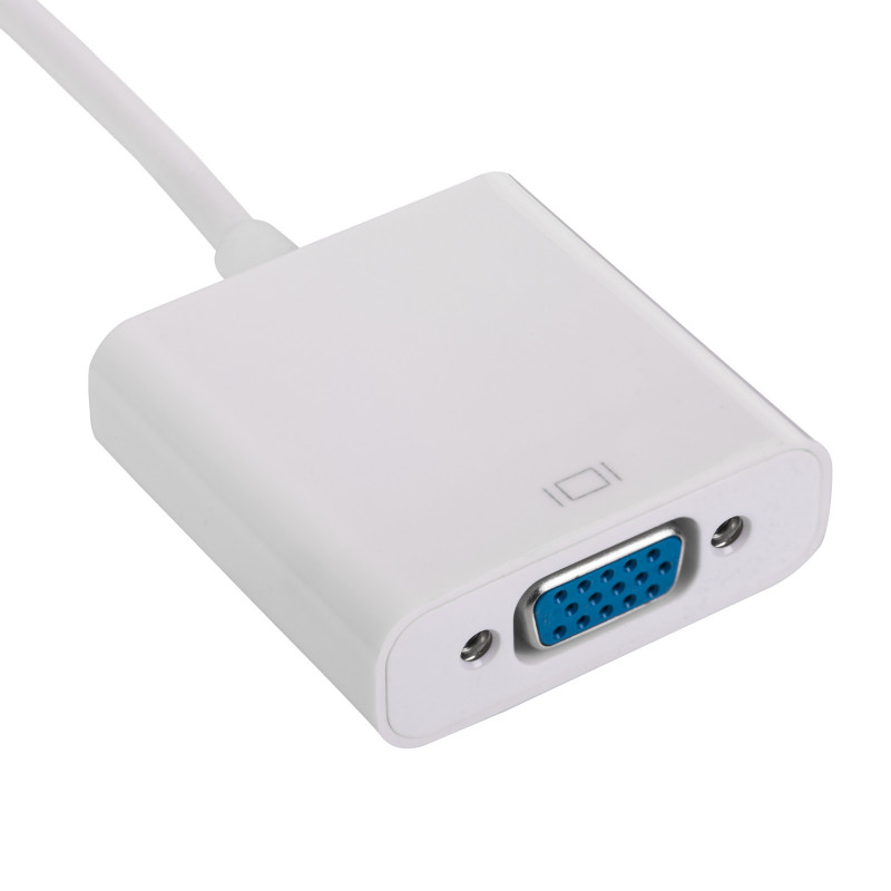 Akyga AK-AD-55 adapterkabel USB-C (stekker) naar VGA (bus), Full HD, 15 cm