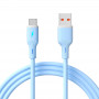 Akyga AK-USB-63 USB-kabel USB-A (m) / USB-C (m), USB 2.0, 18W, 1 m, blauw, silicone