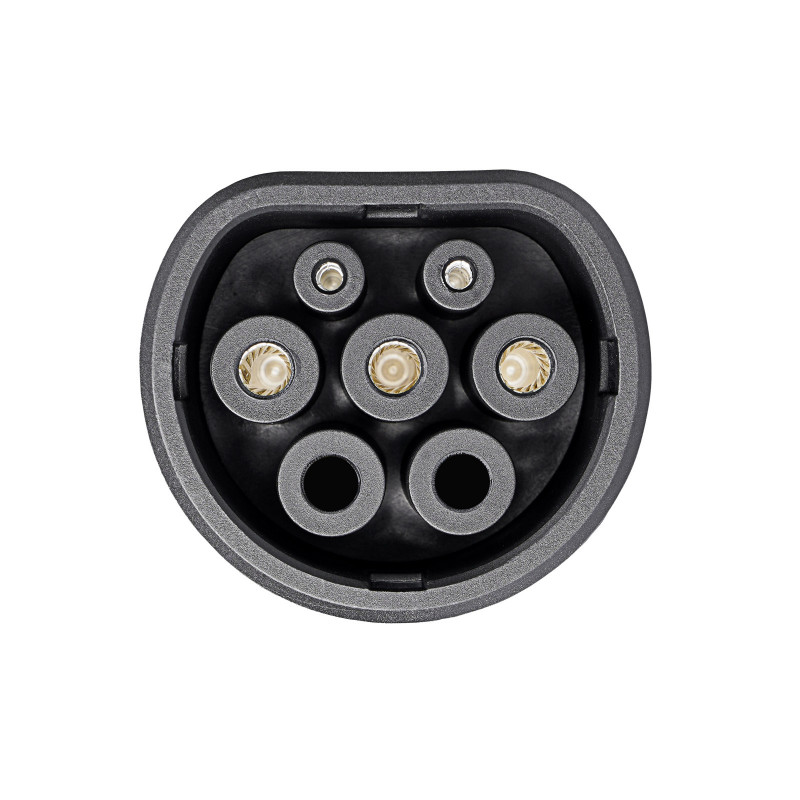 Akyga AK-SC-E04 Type 2-laadkoppeling (IEC 62196-2) voor elektrische voertuigen, 1-fase, 32 A, blauw