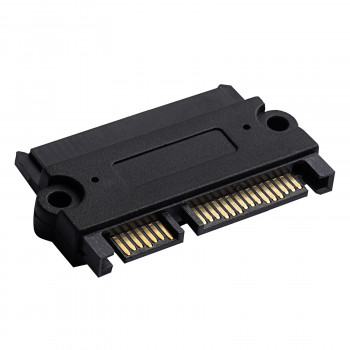 Akyga AK-CA-83 SATA 22-pins (15+7) adapter bus naar stekker, zwart