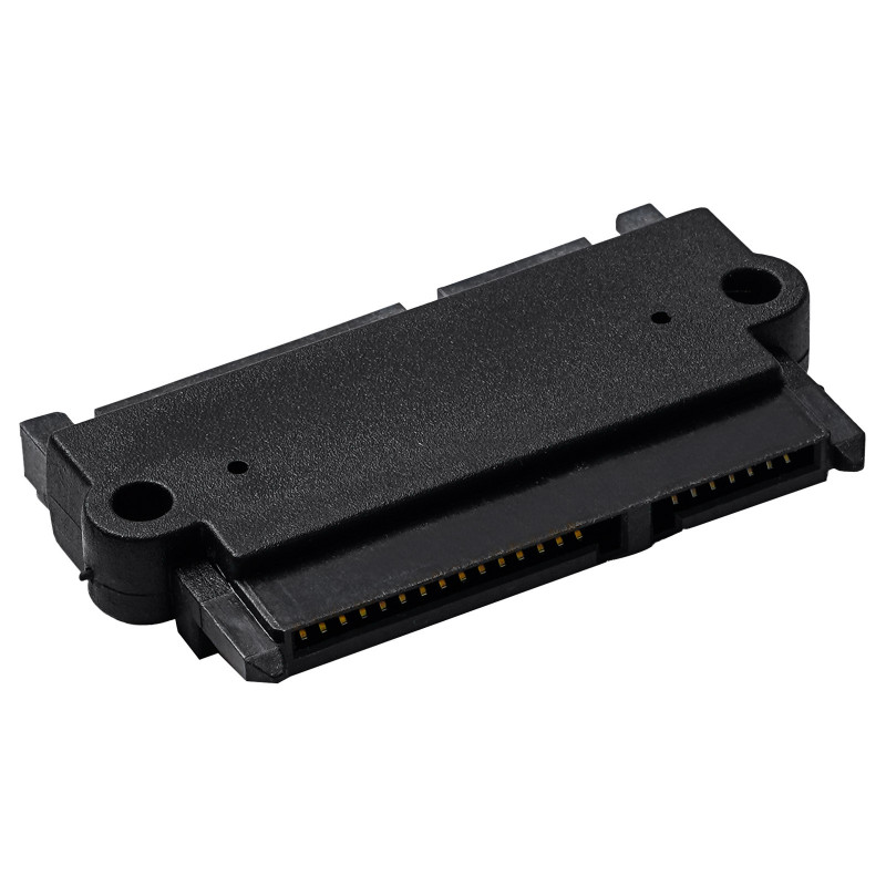 Akyga AK-CA-83 SATA 22-pins (15+7) adapter bus naar stekker, zwart
