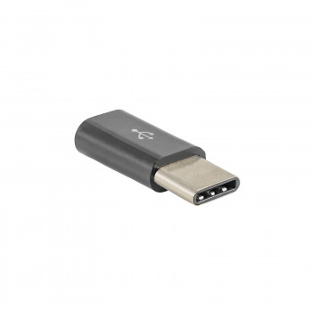 Akyga AK-AD-46 Micro-USB-B (F) naar USB-C (M) adapter, zwart