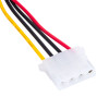 Akyga AK-CA-11 SATA-stroomvoorziening (M) naar Molex (F) adapterkabel, 15 cm