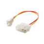 Akyga AK-CA-36 ventilator-adapterkabel Molex (stekker) naar 3-pins 5 V (stekker), 15 cm