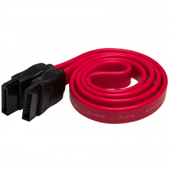 Akyga AK-CA-27 SATA-III-datakabel, 6 Gb/s, 0,5 m, rood