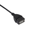 Akyga AK-AD-09 Micro USB-B (M) naar USB-A (F) OTG-adapterkabel, 15 cm, zwart