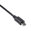 Akyga AK-AD-09 Micro USB-B (M) naar USB-A (F) OTG-adapterkabel, 15 cm, zwart