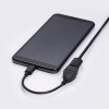 Akyga AK-AD-09 Micro USB-B (M) naar USB-A (F) OTG-adapterkabel, 15 cm, zwart