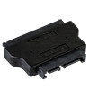Akyga AK-CA-53 Slim-SATA (stekker) naar SATA 22-pins (bus) adapter, zwart
