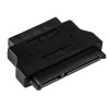 Akyga AK-CA-53 Slim-SATA (stekker) naar SATA 22-pins (bus) adapter, zwart