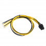 Akyga AK-SC-19 servicekabel voor pc-voeding PCIe 6-pins, 45 cm