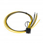 Akyga AK-SC-20 servicekabel voor pc-voeding PCIe 6+2-pins stekker, 45 cm