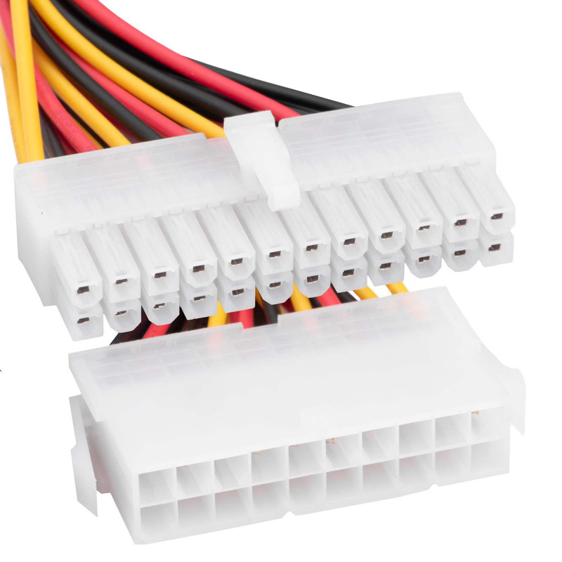 Akyga AK-CA-66 ATX-stroomadapterkabel 20-pins (bus) naar 24-pins (20+4) (stekker), 15 cm