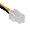 Akyga AK-CA-78 ATX P4 4-pins stroomverlengkabel, 4-pins (F) naar 4-pins (M), 23 cm