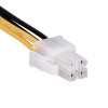 Akyga AK-CA-78 ATX P4 4-pins stroomverlengkabel, 4-pins (F) naar 4-pins (M), 23 cm