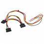 Akyga AK-SC-24 servicekabel voor pc-voeding Molex-bus / 2x SATA-bus, 40 / 15 / 15 cm
