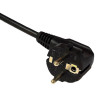 Akyga AK-SP-06B overspanningsbeveiliging stekkerdoos, 5x Schuko-stopcontacten CEE 7/3 (type F), schakelaar, 3 m, zwart