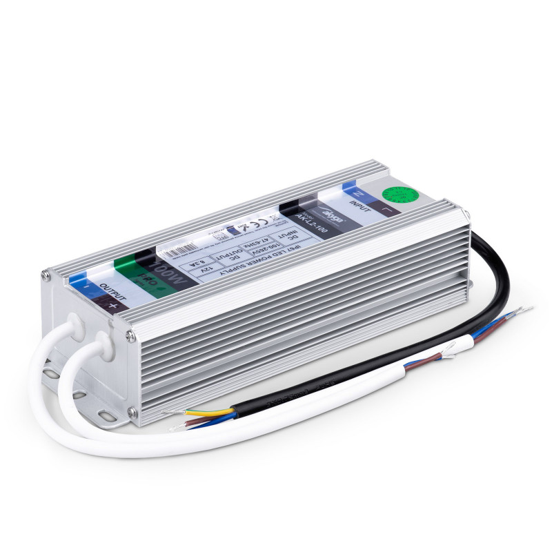 Akyga AK-L2-100 waterdichte LED-schakelvoeding 12 V, 8,3 A, 100 W, IP67