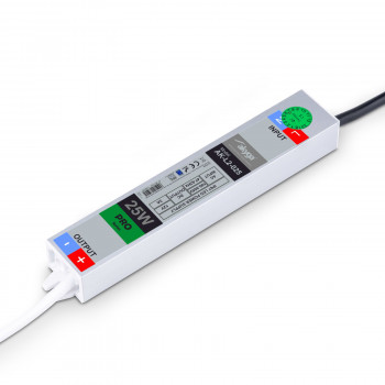 Akyga AK-L2-025 waterdichte LED-schakelvoeding 12 V, 2 A, 25 W, IP67