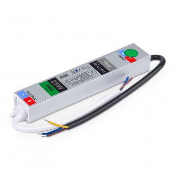 Akyga AK-L2-025 waterdichte LED-schakelvoeding 12 V, 2 A, 25 W, IP67