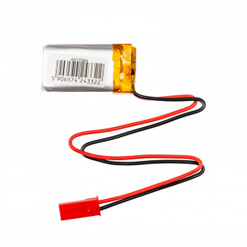 Akyga AKY0384 LP601730 Li-Po-accu 3,7 V 250 mAh met PCM, JST 2,54 mm 2-pin stekker, 150 mm kabel