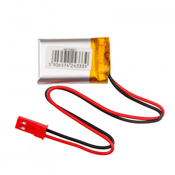 Akyga AKY0657 LP752030 Li-Po-accu 3,7 V 300 mAh met PCM, JST 2,54 mm 2-pin stekker, 150 mm kabel