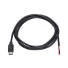 Akyga AK-SC-38 USB-C-stekker servicekabel met open uiteinde, 10 W (5 V / 2 A), 1 m, zwart