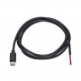 Akyga AK-SC-38 USB-C-stekker servicekabel met open uiteinde, 10 W (5 V / 2 A), 1 m, zwart