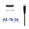Universele voeding Akyga AK-TB-06 5,0V / 2,5A 12,5W micro USB B 1,1m