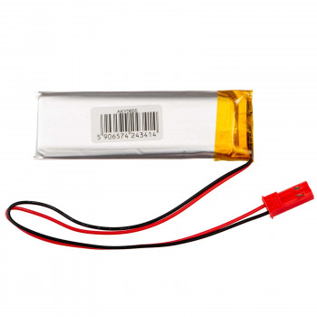 Akyga AKY0655 LP602158 Li-Po-accu 3,7 V 750 mAh met PCM, JST 2,54 mm 2-pin stekker, 150 mm kabel