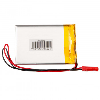 Akyga AKY0392 LP453350 Li-Po-accu 3,7 V 800 mAh met PCM, JST 2,54 mm 2-pin stekker, 150 mm kabel