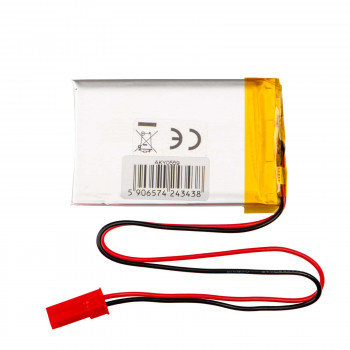 Akyga AKY0559 LP503448 Li-Po-accu 3,7 V 800 mAh met PCM, JST 2,54 mm 2-pin stekker, 150 mm kabel