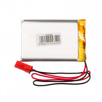 Akyga AKY0108 LP603048 Li-Po-accu 3,7 V 850 mAh met PCM, JST 2,54 mm 2-pin stekker, 150 mm kabel